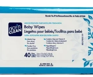 Nice 'N Clean Baby Wipe Soft Pack Aloe Unscented 40 Count