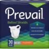 Prevail Incontinence Belted Shields, Extra Absorbency, One Size Fits Most, Button Closure