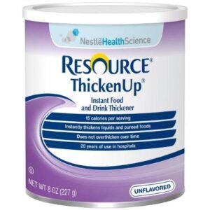 Resource Thickenup Food And Beverage Thickener, Unflavored, Consistency Varies By Preparation, 8 Ounce Canister, Powder, 3 Years And Up, 15 Calories Per 1 Tablespoon Serving, #10043900225101