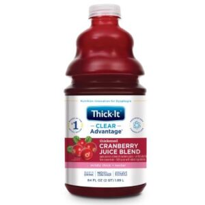 Thick-It Clear Advantage Thickened Beverage, Cranberry, Nectar Consistency, 64 Ounce Bottle, Ready To Serve, #B458-A5044
