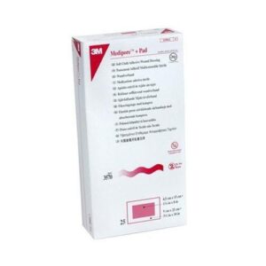 3M Medipore 3571 Adhesive Dressing 3.5 X 10 Inch Soft Cloth Rectangle White Sterile, Box of 25