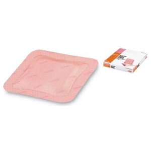 Allevyn Gentle Border Smith & Nephew Foam Dressing: 5" x 5", 10 Count, Sterile Pink