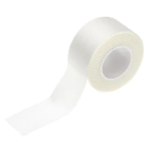 Caring Cloth Silk Adhesive Tape, White, 1" X 10 yd, Box of 12