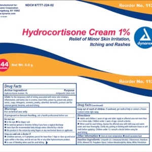 Dynarex Itch Relief 1% Strength Cream 0.9 Gram Individual Packets Box of 144