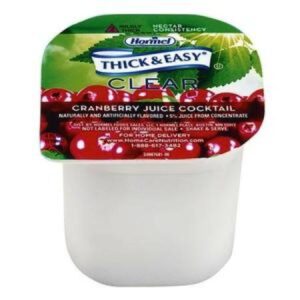 Hormel Thick & Easy Thickened Cranberry Juice Cocktail, Nectar Consistency, Ready To Use, 4 Ounce Portion Cup, 24 Count, #39705